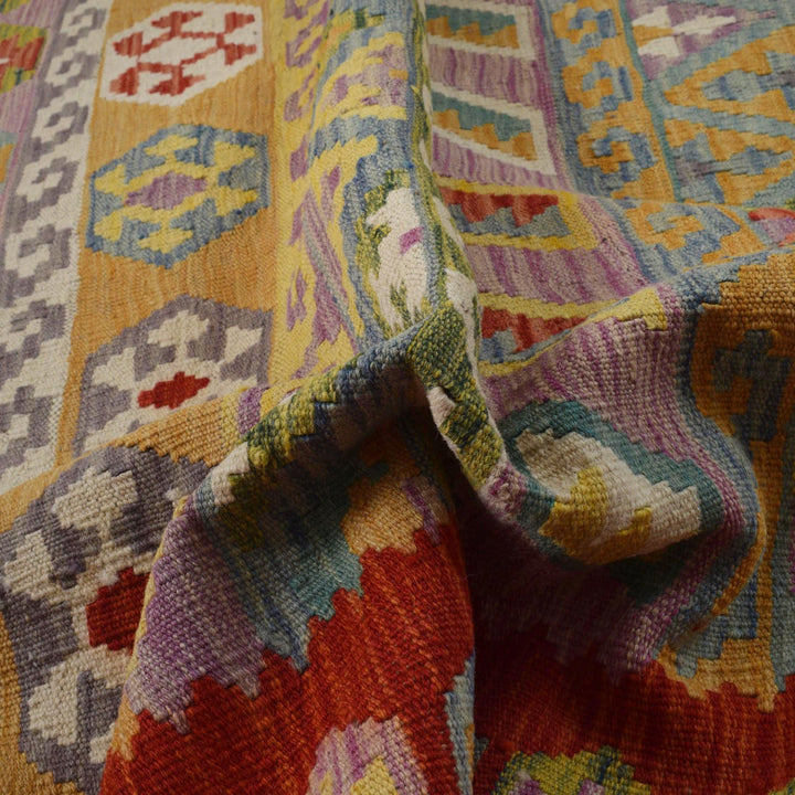 Handmade Vegetable Kelim 5' 1" x 6' 7" - No. AL23492