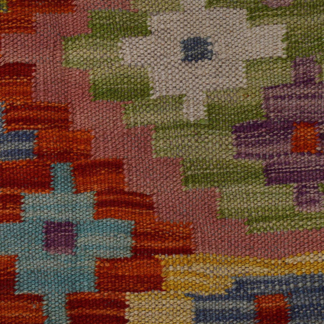 Handmade Turkish Design Wool Kilim 4' 11" x 6' 8" - No. AL11814