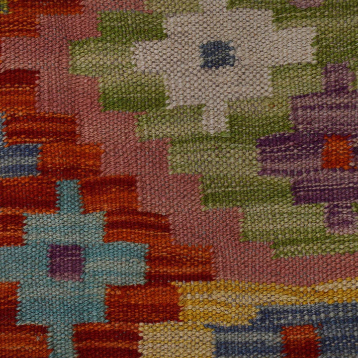 Handmade Turkish Design Wool Kilim 4' 11" x 6' 8" - No. AL11814