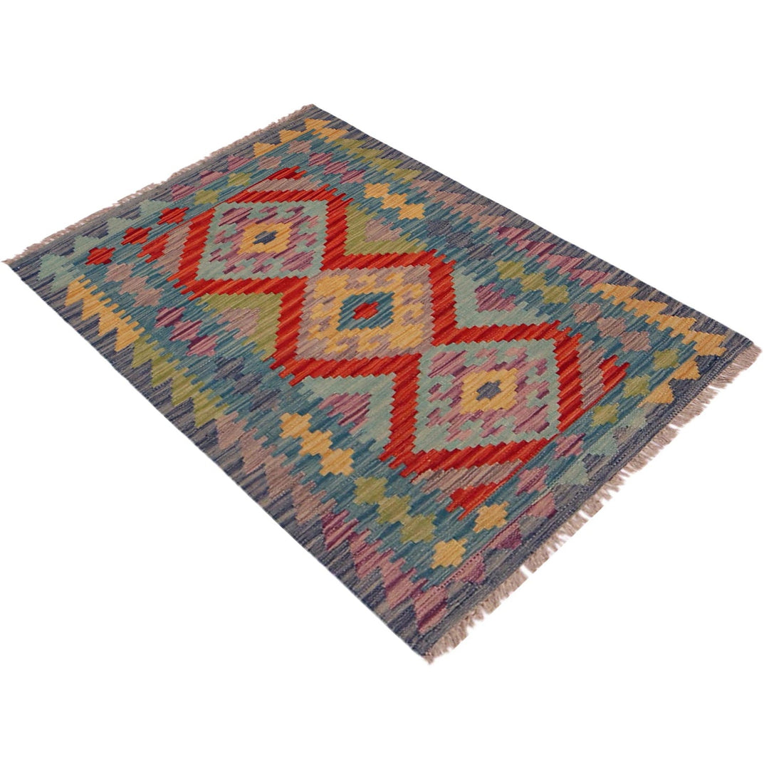 Handmade Turkish Design Wool Kilim 2' 6" x 4' 1" - No. AL21860