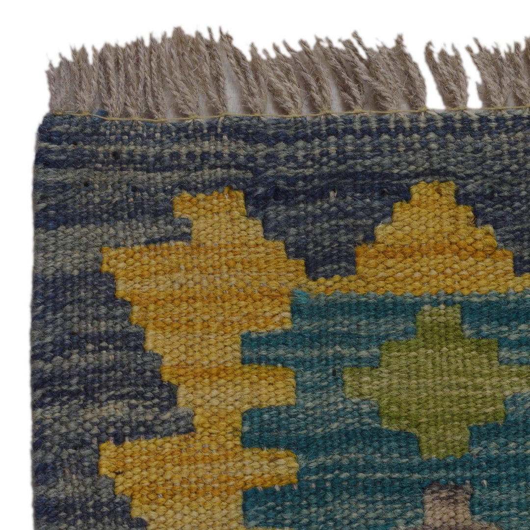 Handmade Turkish Design Wool Kilim 2' 6" x 4' 1" - No. AL21860