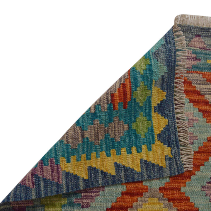 Handmade Turkish Design Wool Kilim 2' 6" x 4' 1" - No. AL21860