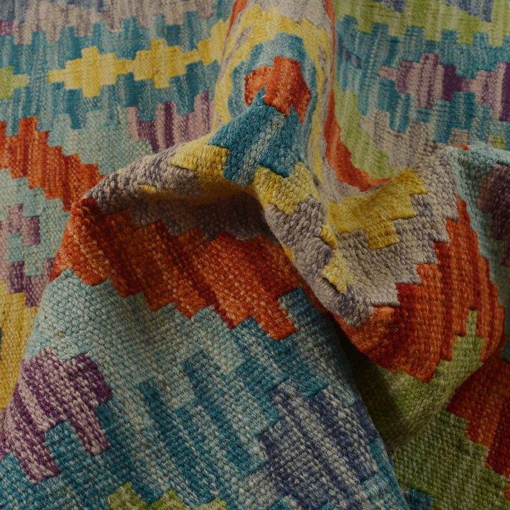 Handmade Turkish Design Wool Kilim 2' 6" x 4' 1" - No. AL21860