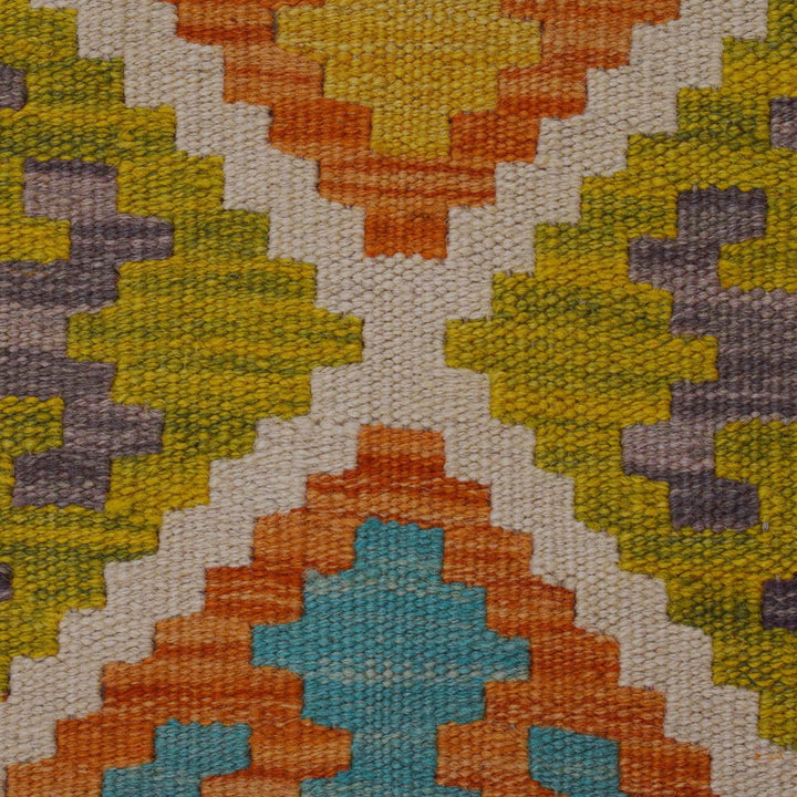 Handmade Afghan Vegetable Kilim 2' 11" x 4' 6" - No. AL74080