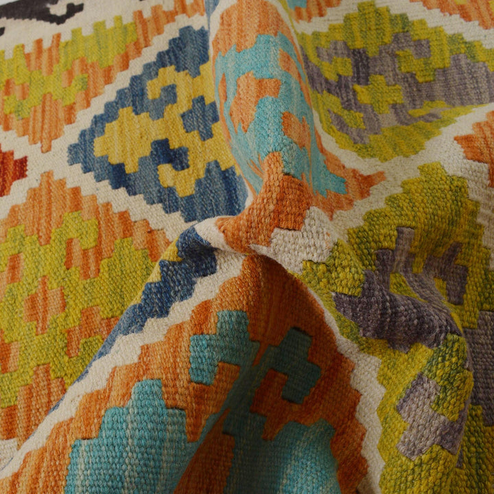 Handmade Afghan Vegetable Kilim 2' 11" x 4' 6" - No. AL74080