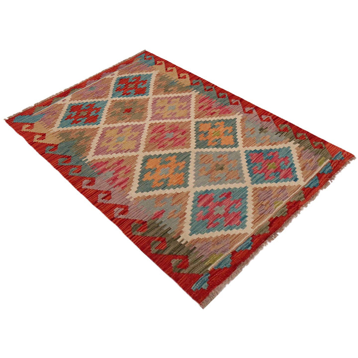 Hand Made Afghan Kilim 2' 6" x 4' 0" - No. AL20790