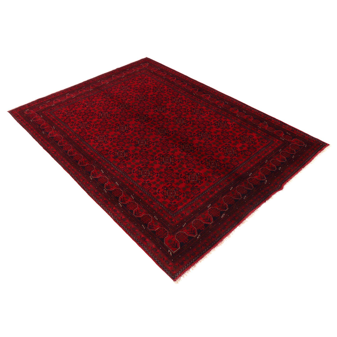 Red Color Khal Mohammadi Rug 6' 7" x 9' 9" - No. AL93338