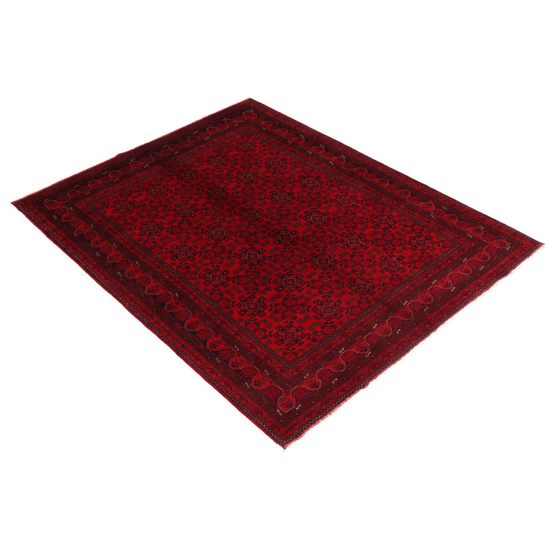 Red Color Khal Mohammadi Rug 6' 7" x 9' 9" - No. AL93338