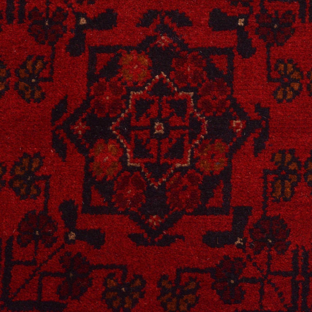 Red Color Khal Mohammadi Rug 6' 7" x 9' 9" - No. AL93338