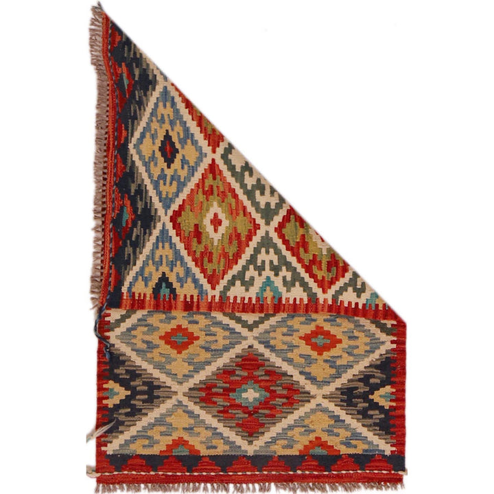 Handmade Vegetable Kelim 2' 1" x 3' 3" - No. AL66095