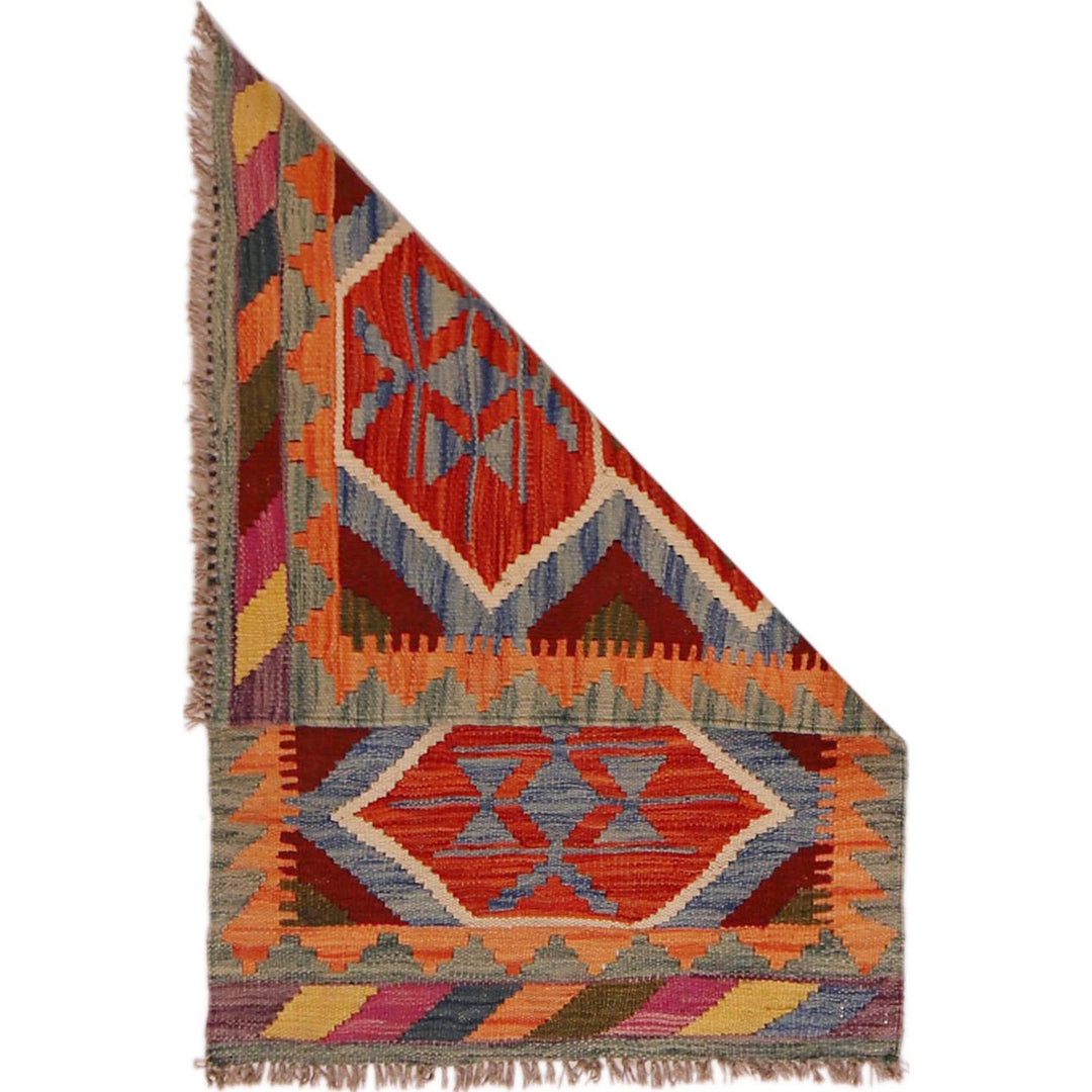 Handmade Turkish Design Wool Kilim 2' 0" x 3' 1" - No. AL34767