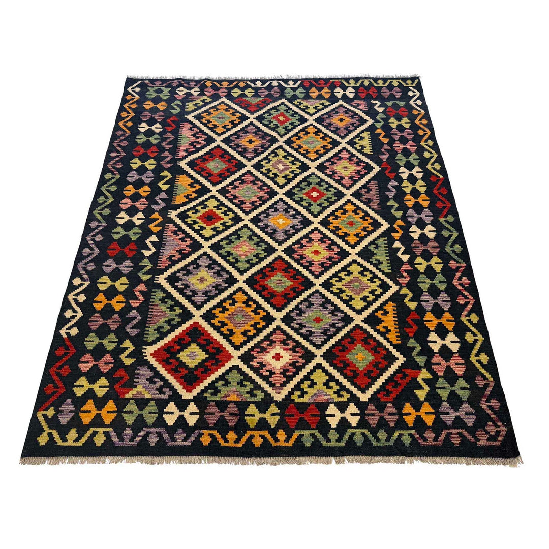 Handmade Vegetable Kelim 6' 0" x 8' 0" - No. AL58746