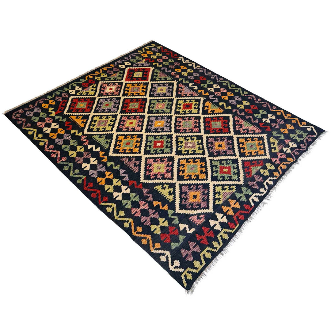 Handmade Vegetable Kelim 6' 0" x 8' 0" - No. AL58746