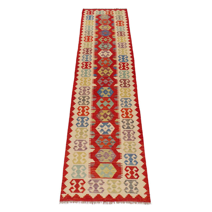 Handmade Vegetable Kilim Runner 2' 10" x 12' 11" - No. AL60477