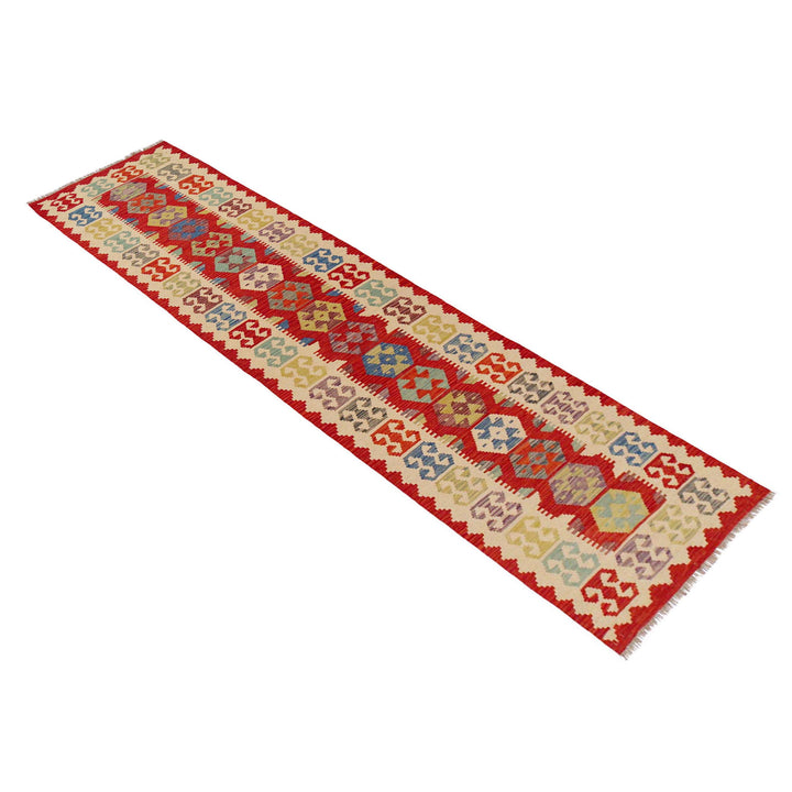 Handmade Vegetable Kilim Runner 2' 10" x 12' 11" - No. AL60477