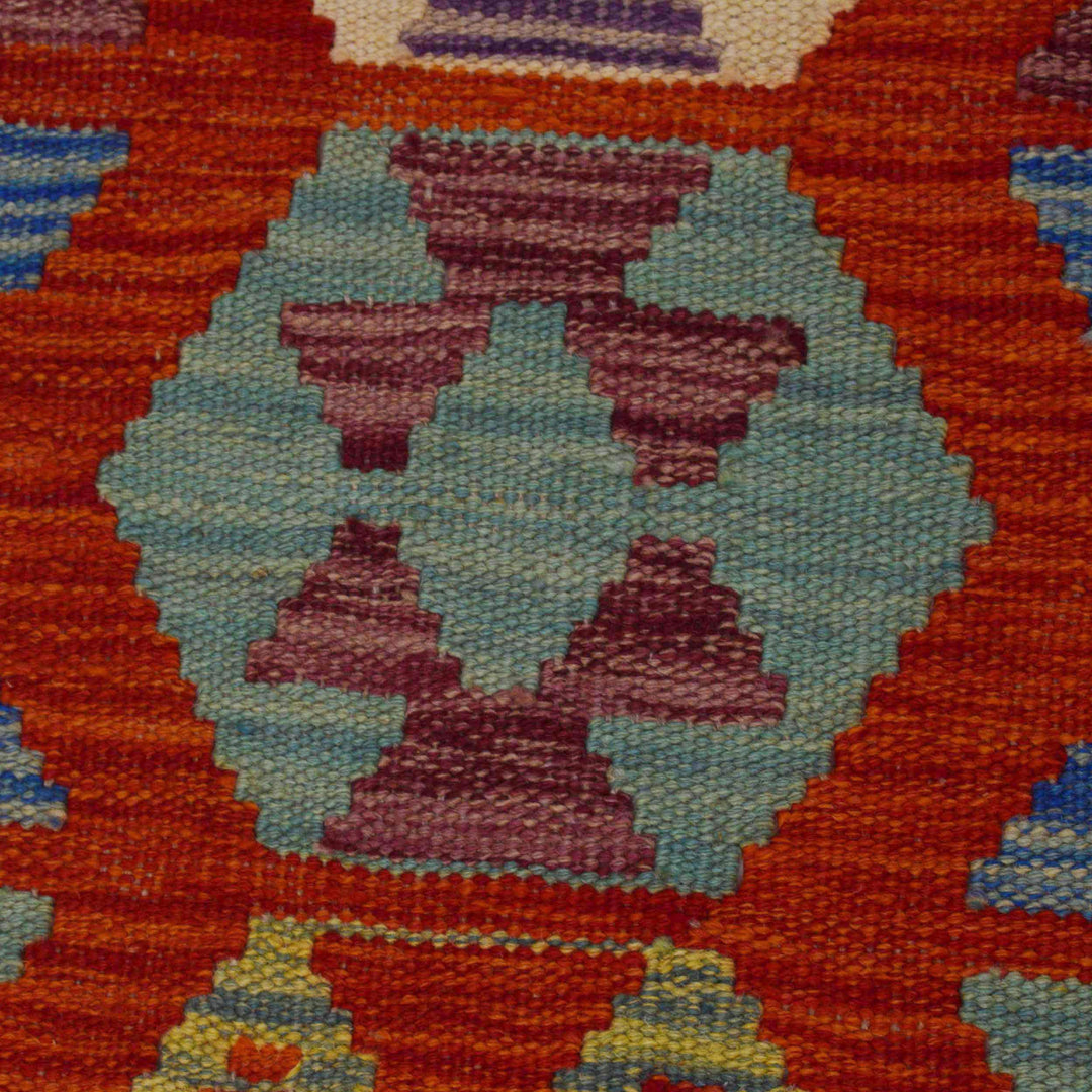 Handmade Vegetable Kilim Runner 2' 10" x 12' 11" - No. AL60477