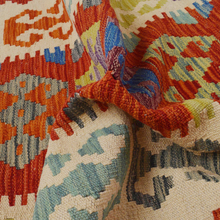 Handmade Vegetable Kilim Runner 2' 10" x 12' 11" - No. AL60477