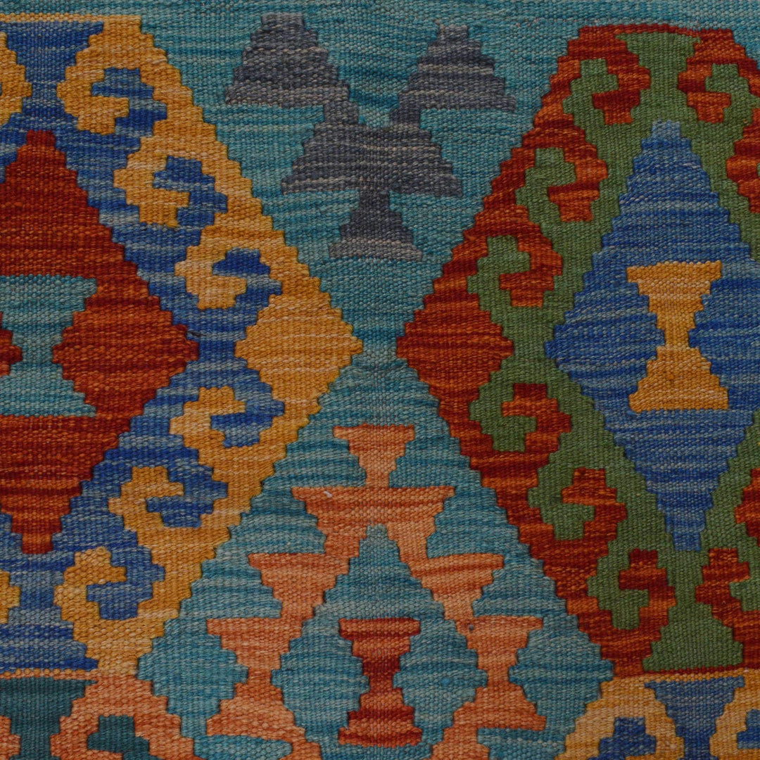 Hand Made Afghan Kilim 4' 2" x 5' 10" - No. AL87238