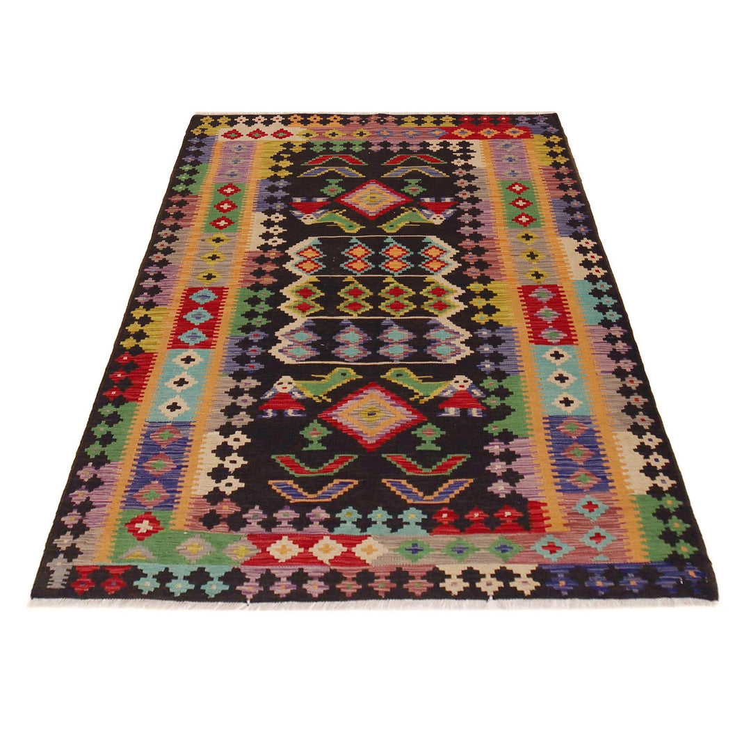 Handmade Vegetable Kilim 4' 2" x 6' 2" - No. AL81893