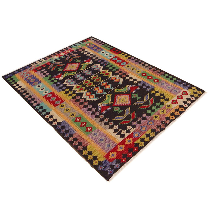 Handmade Vegetable Kilim 4' 2" x 6' 2" - No. AL81893