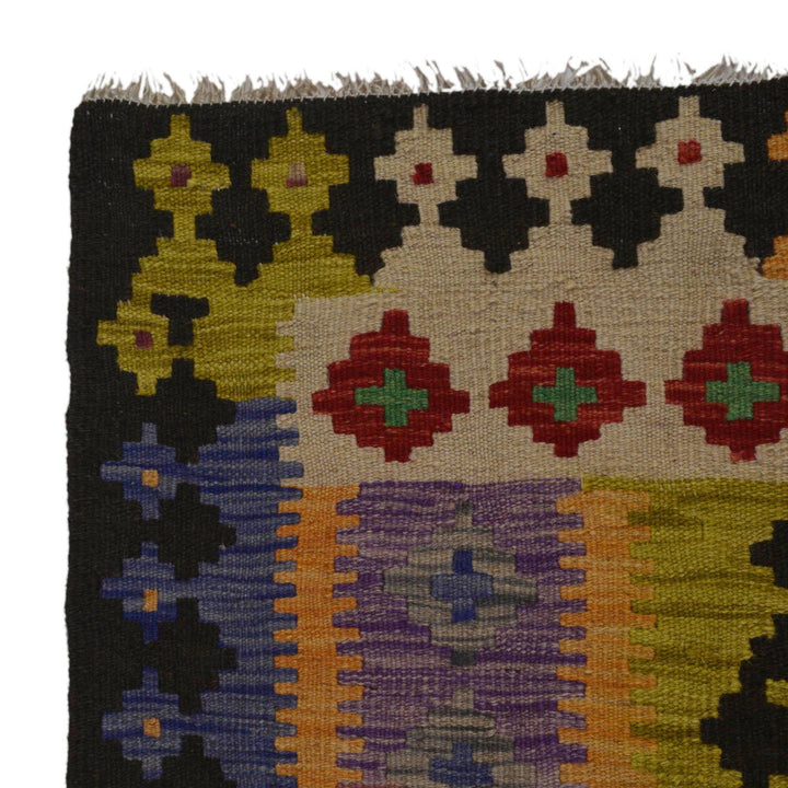 Handmade Vegetable Kilim 4' 2" x 6' 2" - No. AL81893