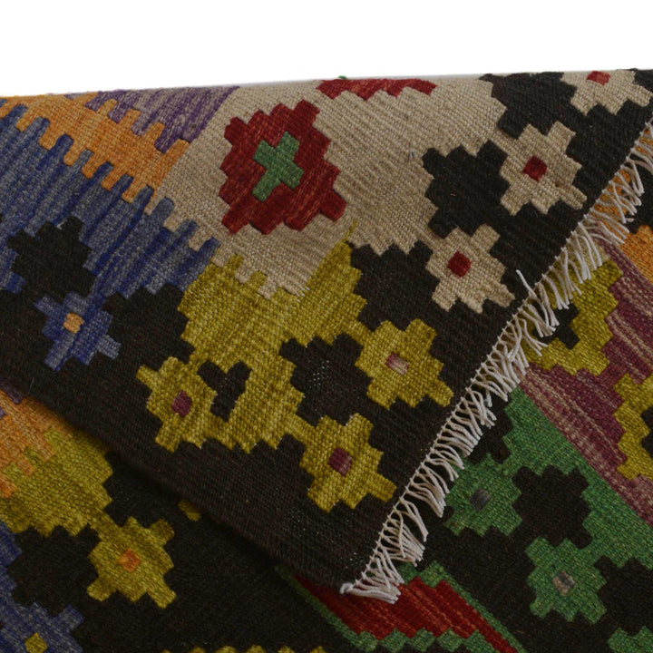 Handmade Vegetable Kilim 4' 2" x 6' 2" - No. AL81893