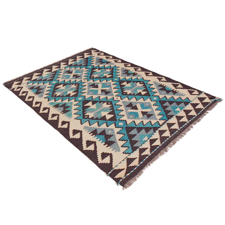 Afghan Kilim Rug 2' 10" x 4' 4" Flat-Weave | No. AL22031