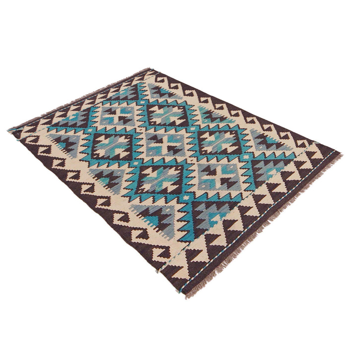 Afghan Kilim Rug 2' 10" x 4' 4" Flat-Weave | No. AL22031