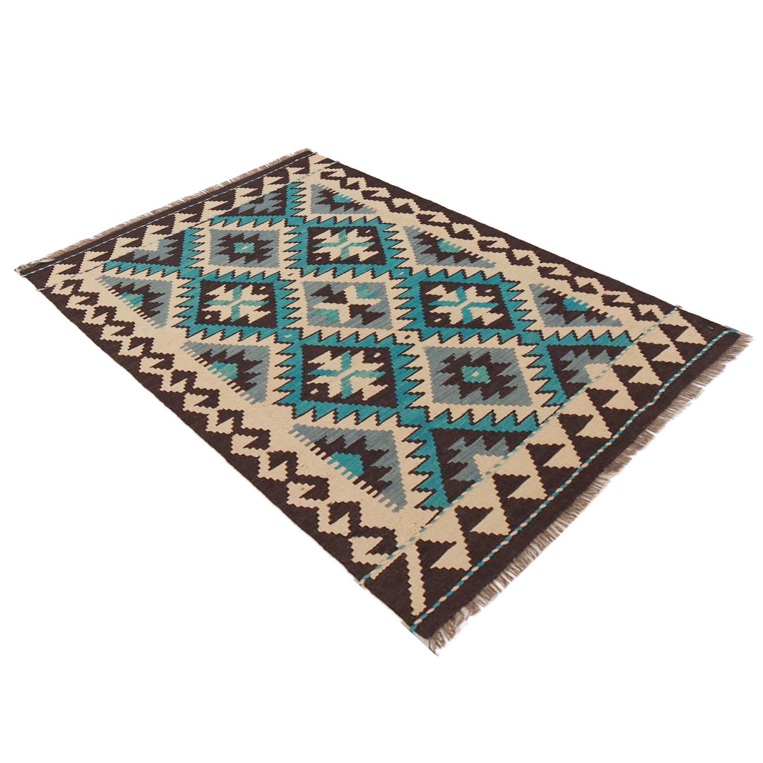 Handmade Afghan Vegetable Kilim 2' 10" x 4' 5" - No. AL33349