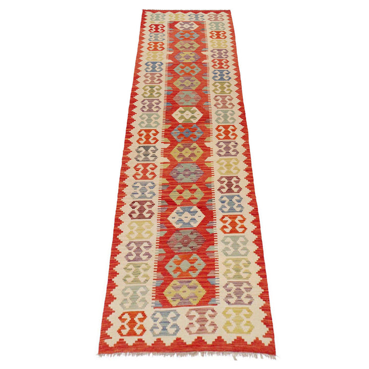Handmade Vegetable Kelim Runner 2' 10" x 12' 9" - No. AL31210