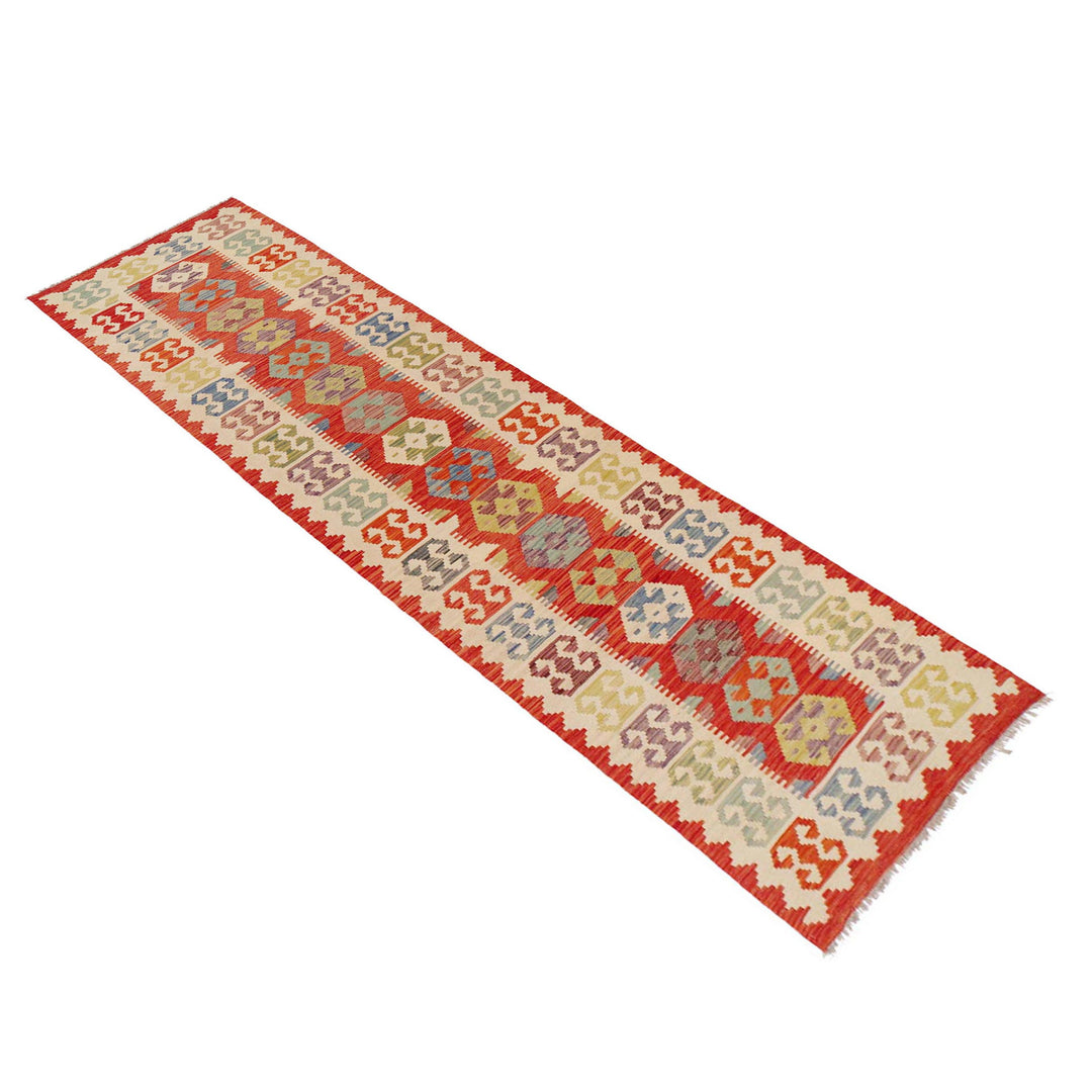Handmade Vegetable Kelim Runner 2' 10" x 12' 9" - No. AL31210