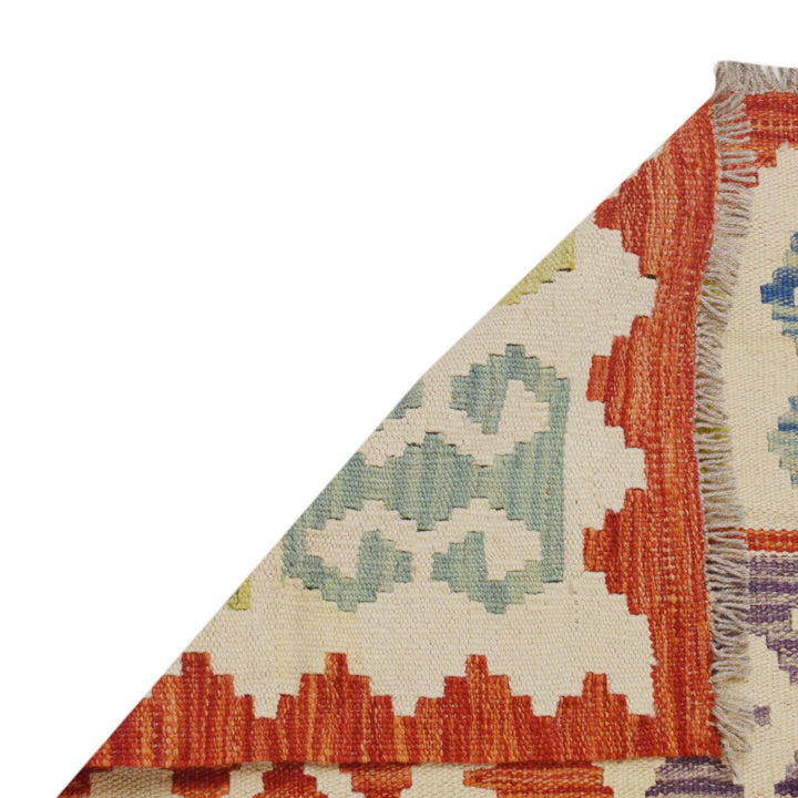 Handmade Vegetable Kelim Runner 2' 10" x 12' 9" - No. AL31210