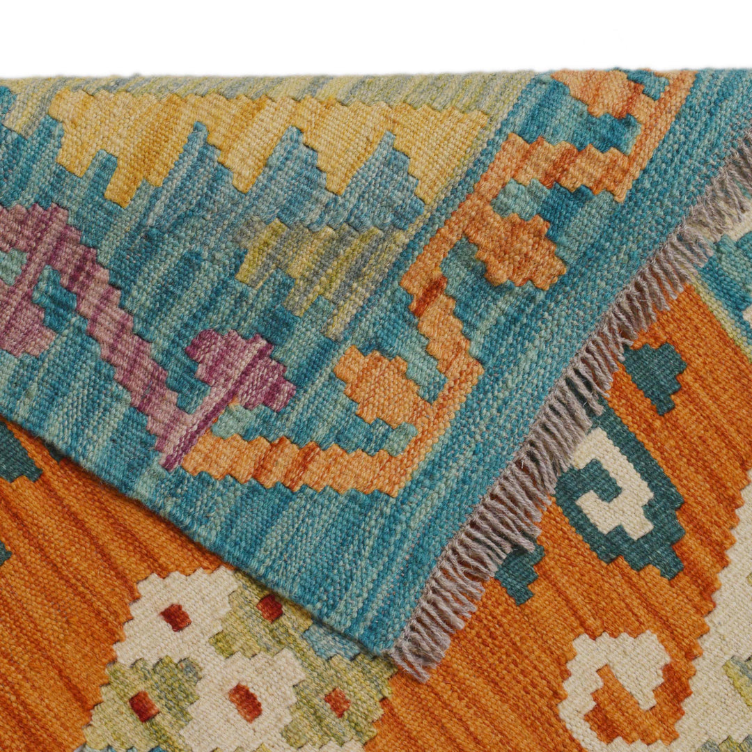 Hand Made Afghan Kilim Runner 2' 9" x 9' 6" - No. AL51819