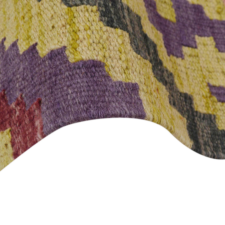 Multi Color ful Flat-Weave Wool Kilim Runner 2' 11" x 9' 8" - No. AL10999