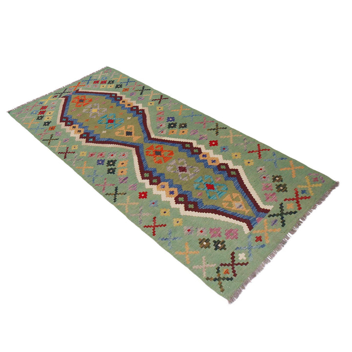 Handmade Vegetable Kilim Runner 2' 9" x 6' 6" - No. AL54728