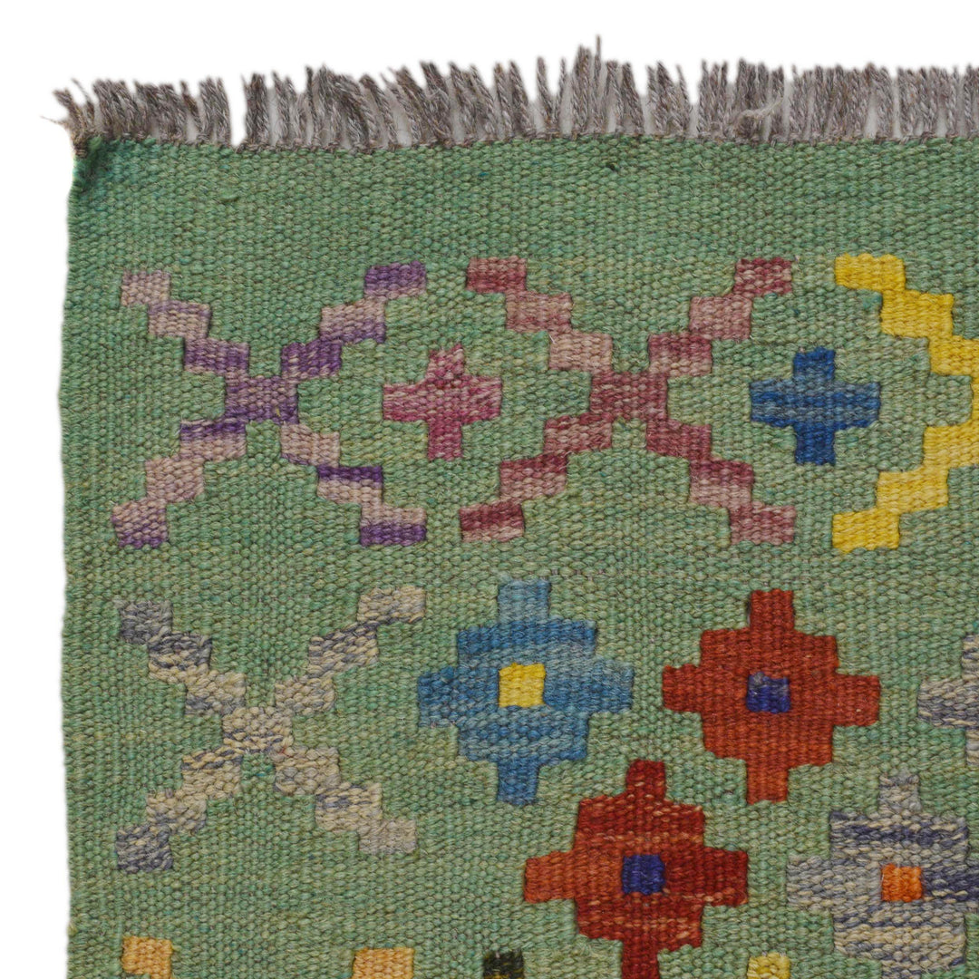 Handmade Vegetable Kilim Runner 2' 9" x 6' 6" - No. AL54728