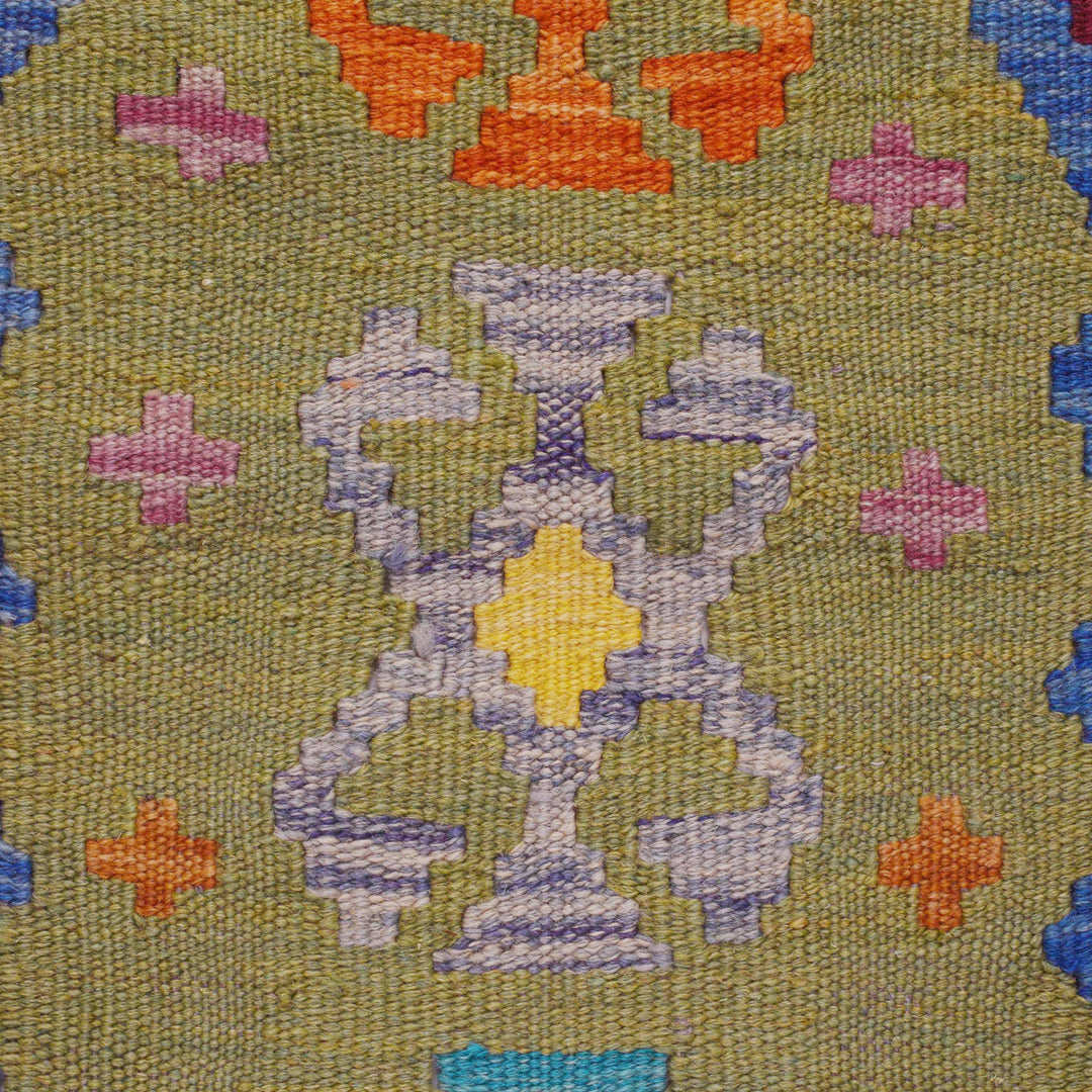 Handmade Vegetable Kilim Runner 2' 9" x 6' 6" - No. AL54728