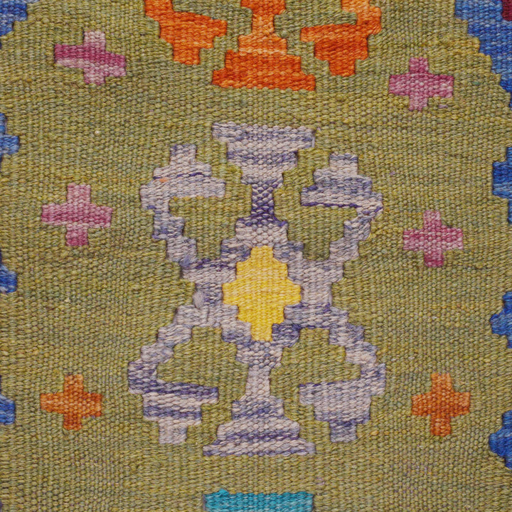 Handmade Vegetable Kilim Runner 2' 9" x 6' 6" - No. AL54728