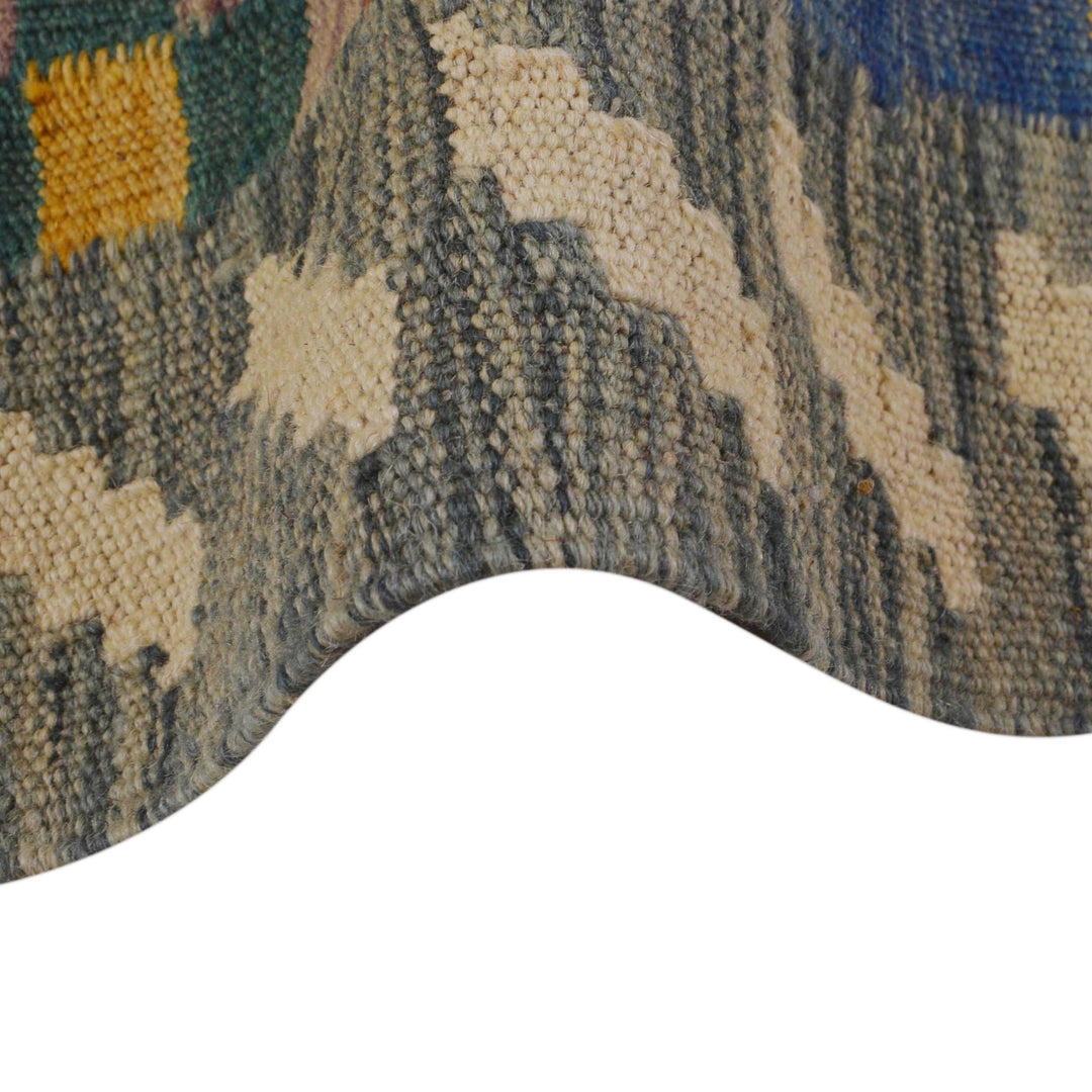 Handmade Vegetable Kelim Runner 2' 7" x 6' 5" - No. AL93891