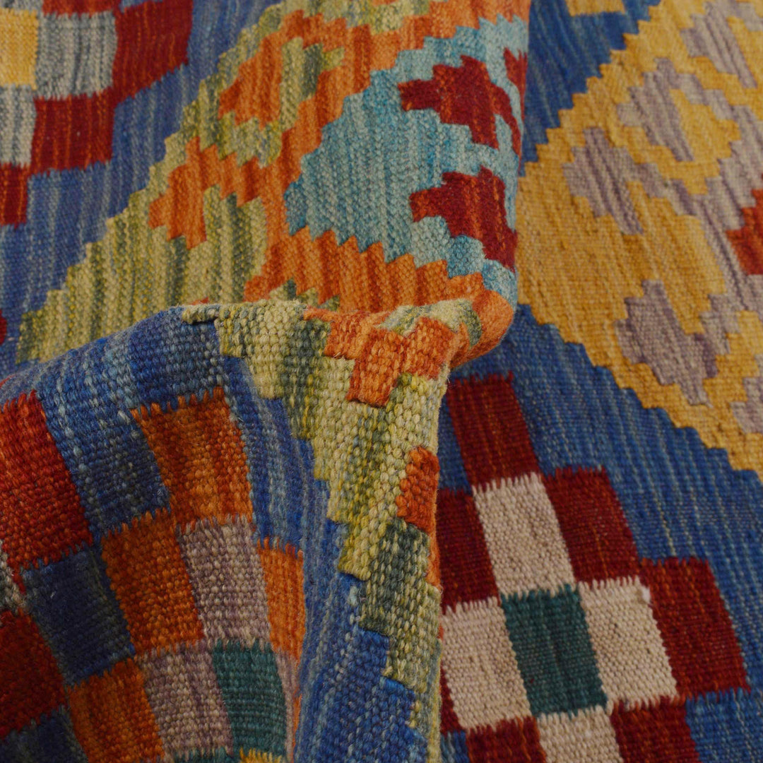 Handmade Vegetable Kelim Runner 2' 7" x 6' 5" - No. AL93891