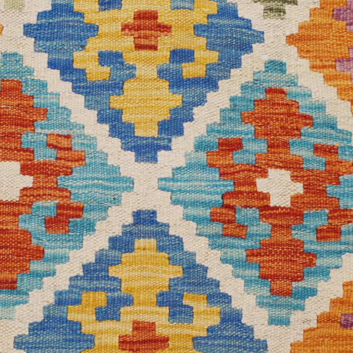 Hand Knotted Flatweave Kilim Runner 2' 7" x 9' 9" - No. AL55996