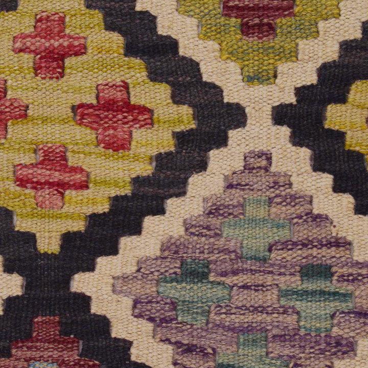 Hand Woven Wool Kelim Runner 1' 8" x 5' 0" - No. AL13638