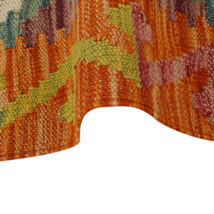 Handmade Turkish Design Wool Kilim Runner 1' 9" x 4' 10" - No. AL33606