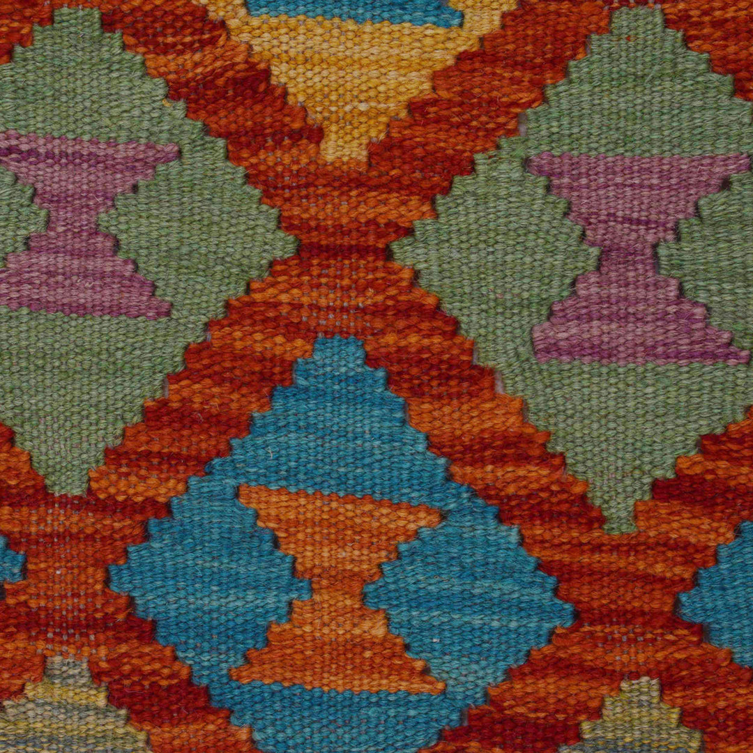 Hand Knotted Flatweave Kilim Runner 1' 9" x 4' 9" - No. AL51323