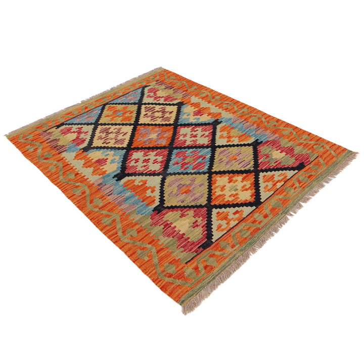 Afghan Kilim Rug 2' 10" x 4' 0" Flat-Weave view