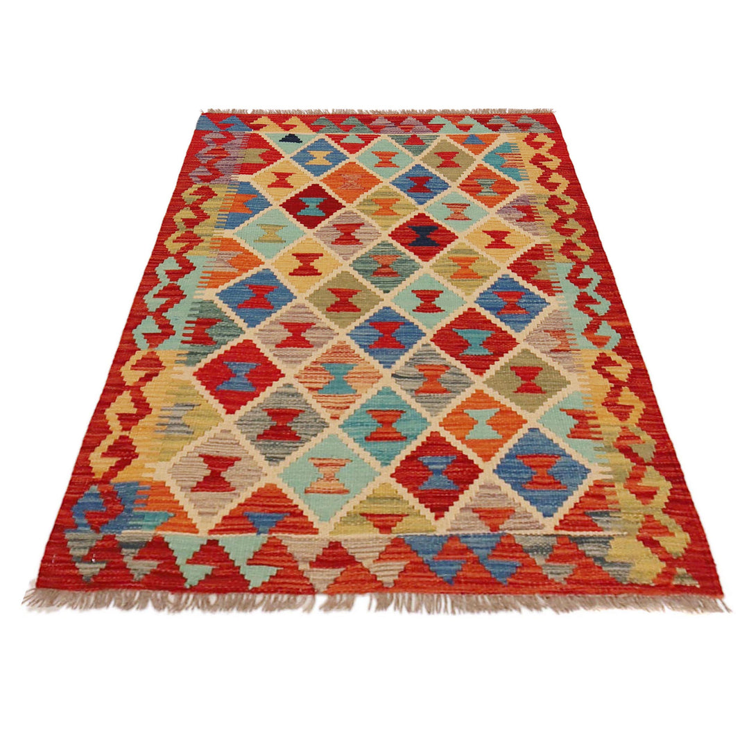 Handmade Vegetable Kelim 2' 9" x 3' 11" - No. AL63618