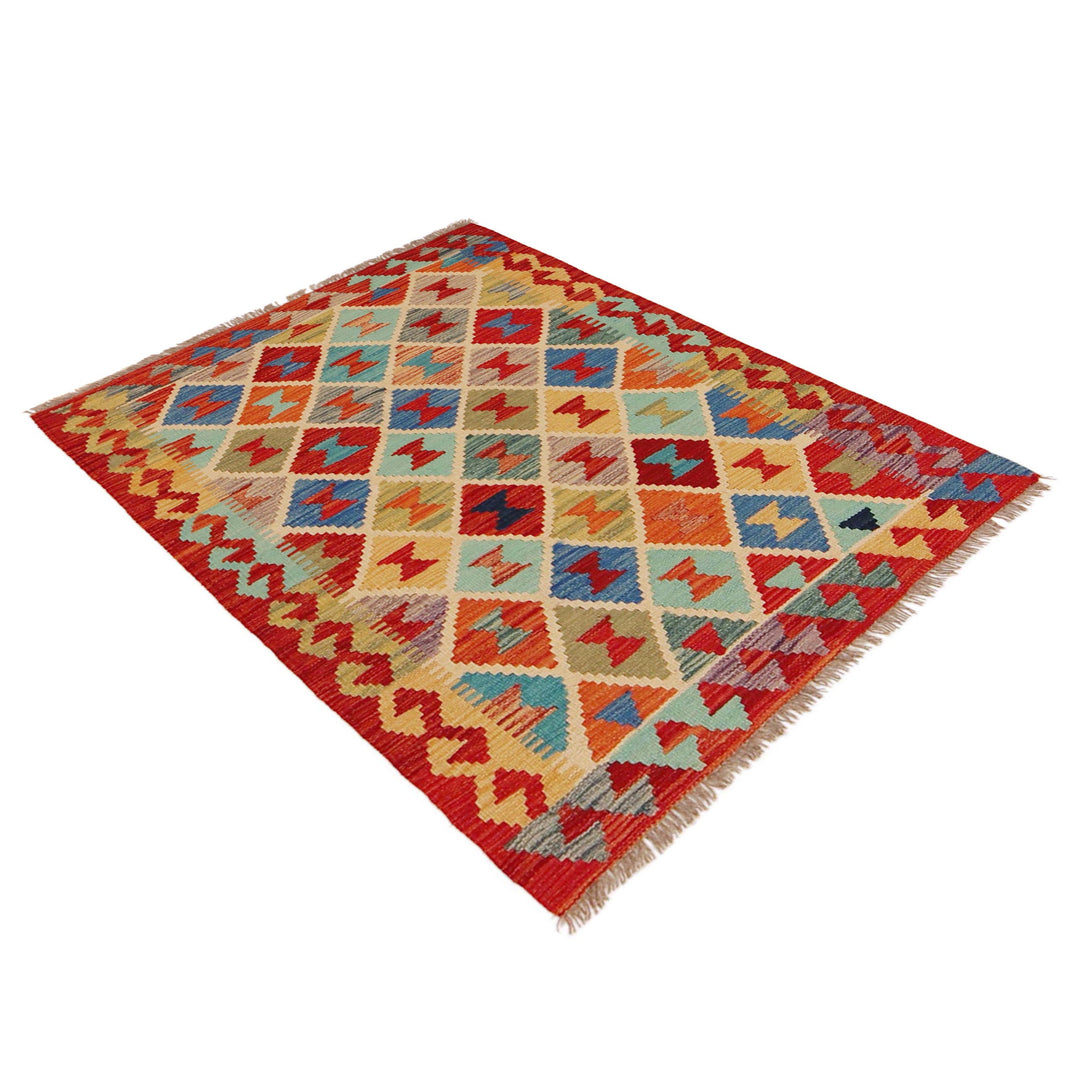 Handmade Vegetable Kelim 2' 9" x 3' 11" - No. AL63618