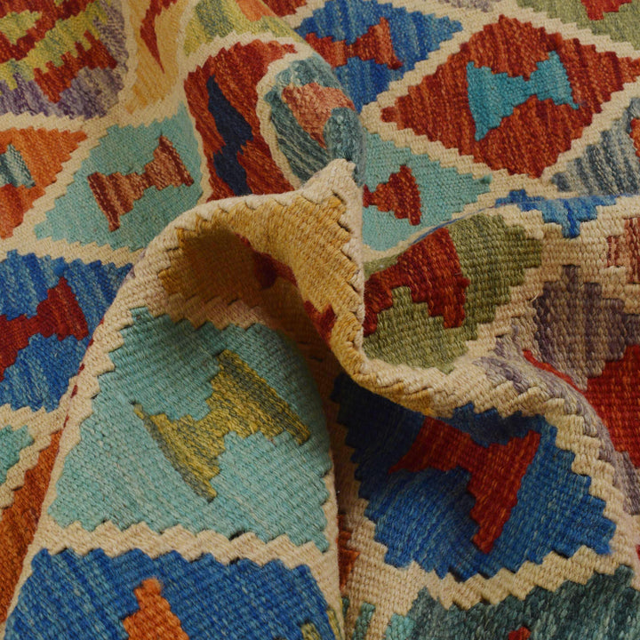 Handmade Vegetable Kelim 2' 9" x 3' 11" - No. AL63618