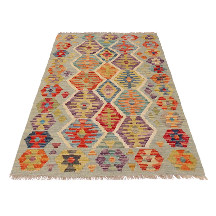 Afghan Kilim Rug 2' 8" x 4' 3" Flat-Weave | No. AL81730