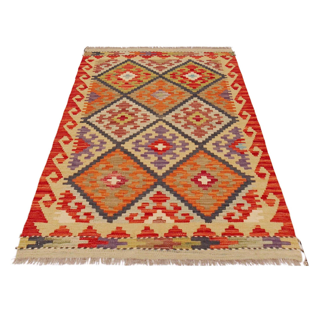 Handmade Vegetable Kilim 2' 9" x 4' 2" - No. AL16689